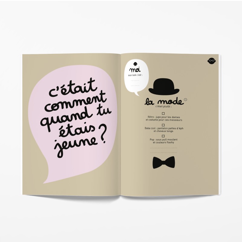 Livre Papi, Mamie et moi  Cahier grand-parents-enfant Minus Editions