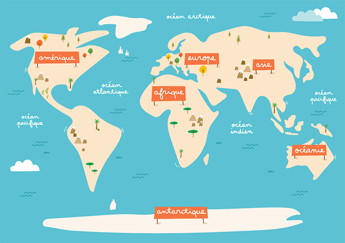 carte du monde imprimer